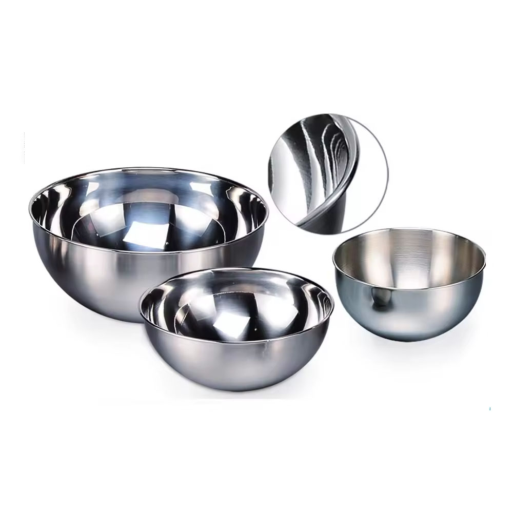 Stainless steel mixing bowl